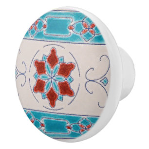 Kabinett dekorativ Majolica för art nouveau Knopp