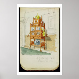 Kabinett utställning, c.1860s-70s (w/c & rita på p poster