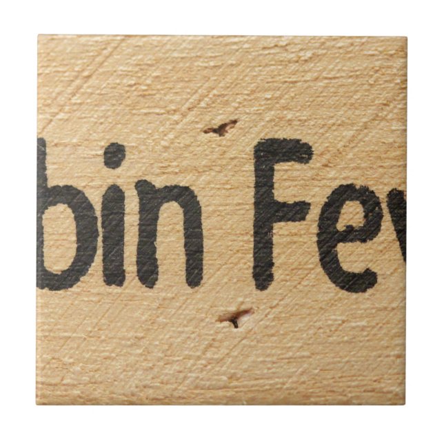 Kabinfeber undertecknar kakelplatta (Framsidan)