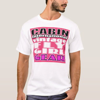 Kabininternationell. Den klipska flickan utrustar T-shirt