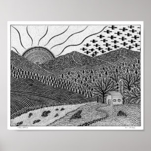 Kabinmorgonaffisch Poster