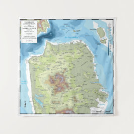 Kablage - SF Topografi och batymetric Karta