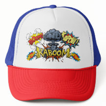 Kaboom Bam Wham Boom Tecknad Bok Baseball Cap