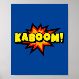 Kaboom! Explosion av fet popup-Tecknad Poster
