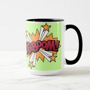 Kaboom! tecknad, effekt mugg