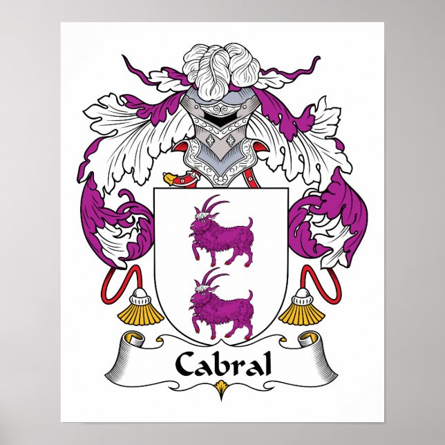 Kabral Family Crest Poster (Framsidan)