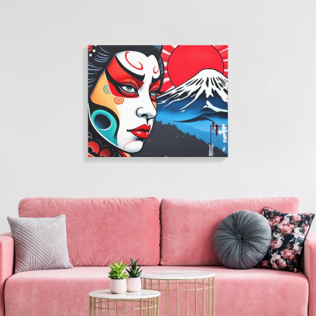 Kabuki 4 canvastryck (Insitu (Vardagsrum))