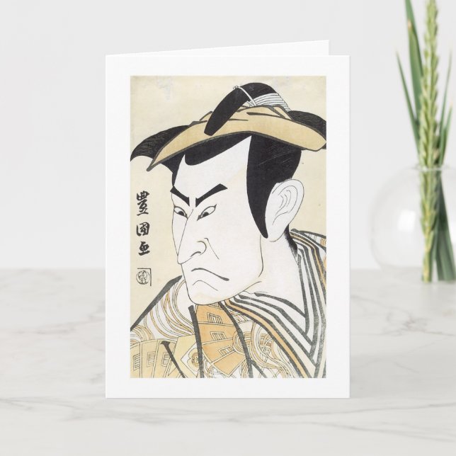 Kabuki Actor Ono MatsusukeI, 1799 Kort (Framsida)