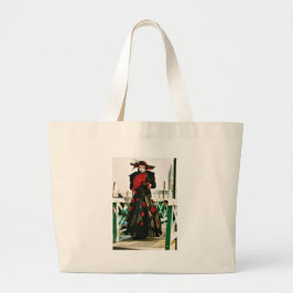 Kabuki Geisha Design Jumbo Tygkasse