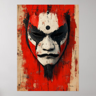 Kabuki-krigarmasken - Asiatisk tradition i all sin Poster