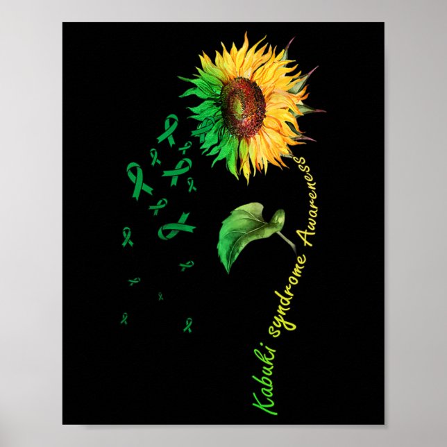Kabuki Syndrome Awareness Solros Down Syndrome Poster (Framsidan)