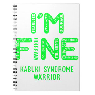 Kabuki Syndrome Warrior - jag är BRA Anteckningsbok