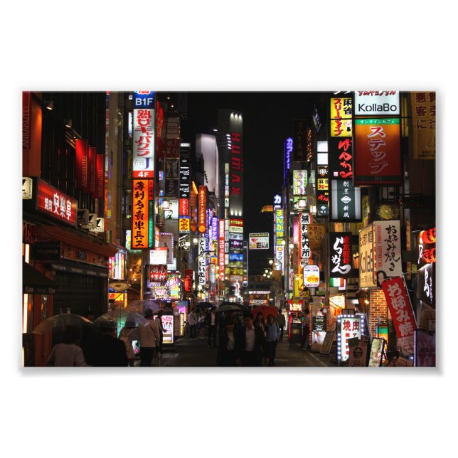 Kabukichō Tokyo Neons by Night, Japan Fototryck (Framsidan)