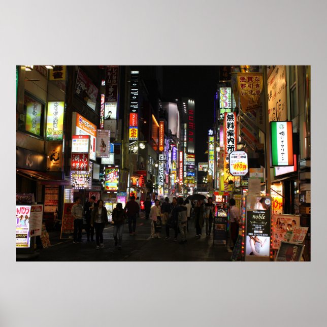 Kabukichō Tokyo Neons by Night Poster (Framsidan)