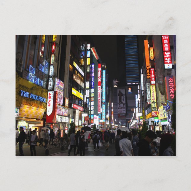 Kabukichō Tokyo Neons by Night Vykort (Framsida)