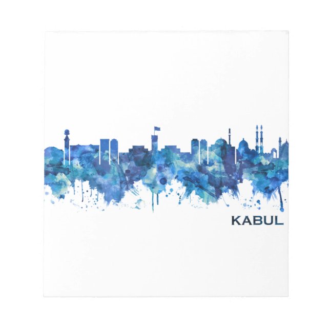 Kabul Afghanistan Skyline Blue Anteckningsblock (Framsida)