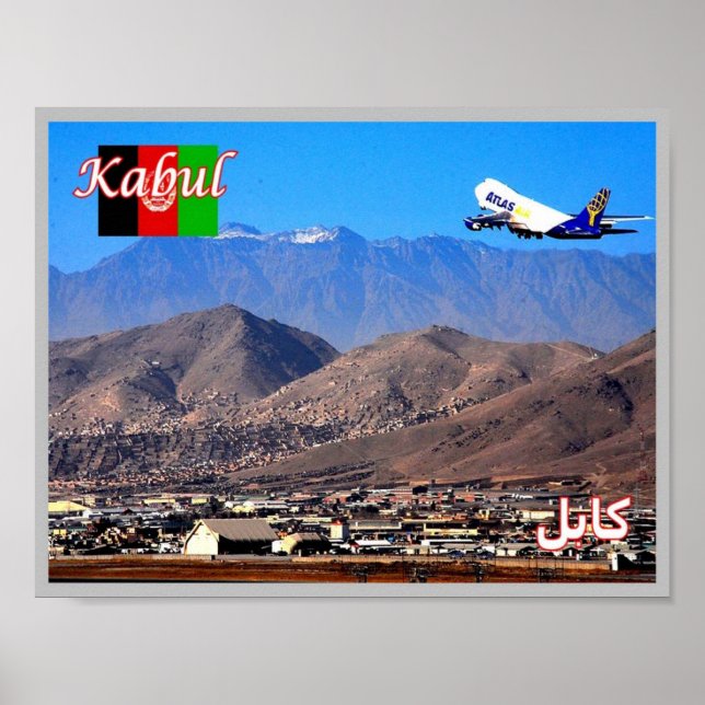Kabul - flygplats poster (Framsidan)