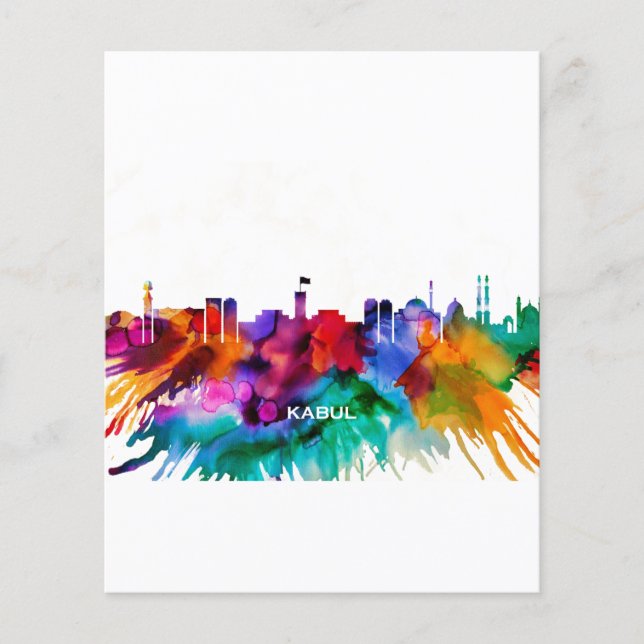 Kabul Skyline Flygblad (Framsidan)