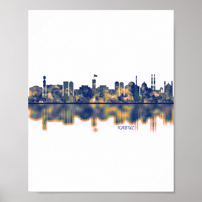 Kabul Skyline Poster (Framsidan)