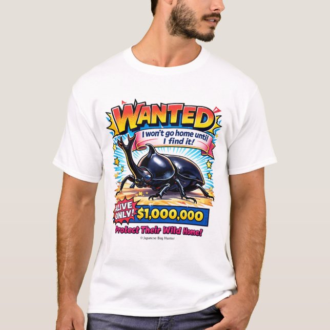 Kabutomushi T-shirt Japansk skalbagge Buglover pre (Framsida)