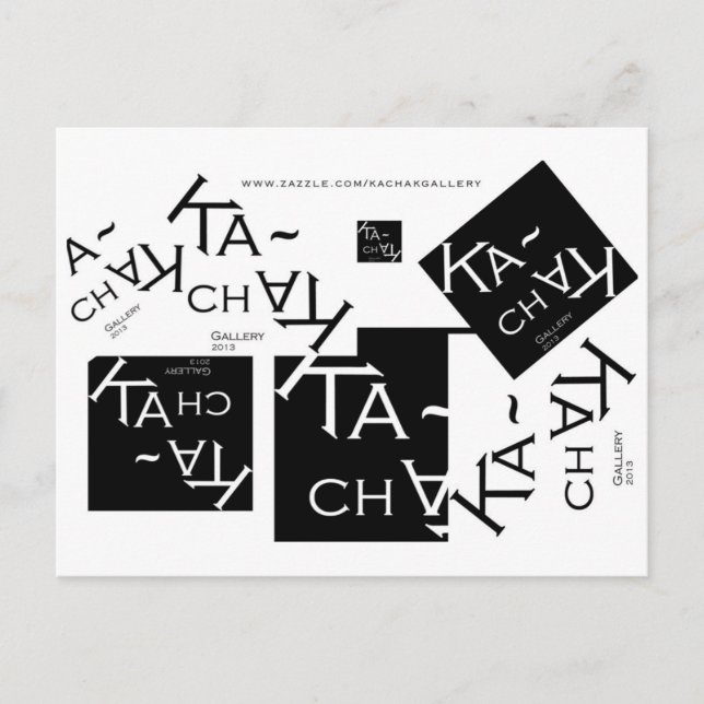 KACHAK GALLERY LOGOTYP - POSTCARDS VYKORT (Framsida)