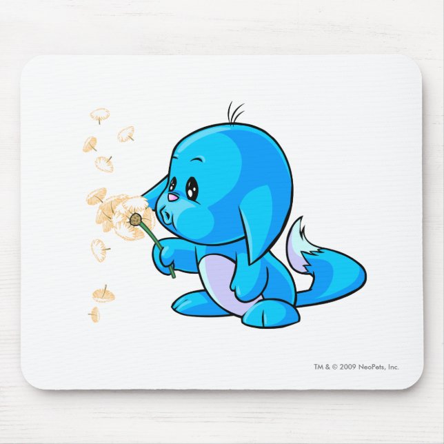 Kacheek blått musmatta (Framsidan)