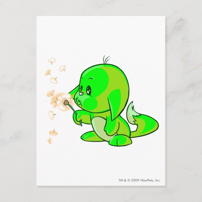 Kacheek Glowing Vykort (Framsida)