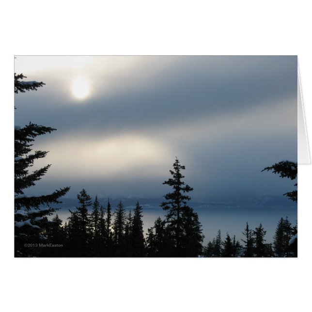 Kachemak Bay Blues Hälsningskort (Framsidan Horizontal)