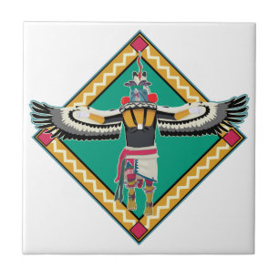 Kachina dansare kakelplatta