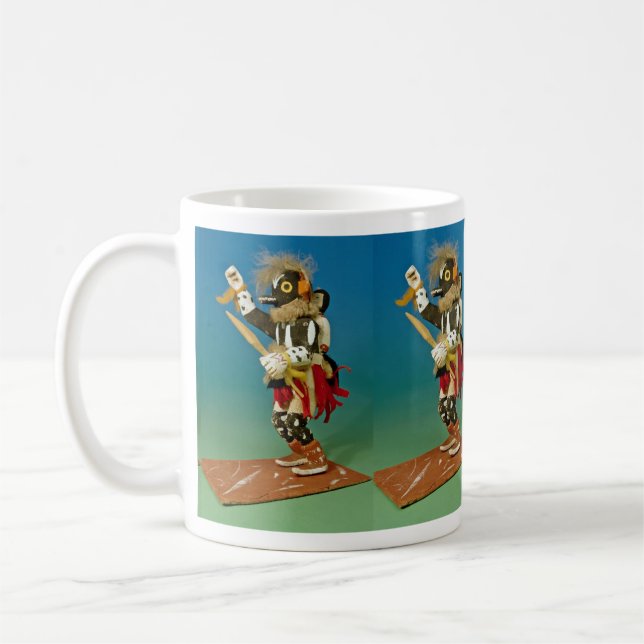 Kachina docka, indian kaffemugg (Vänster)