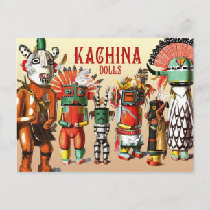 Kachina dockor från Hopi Native American Tribe Vykort