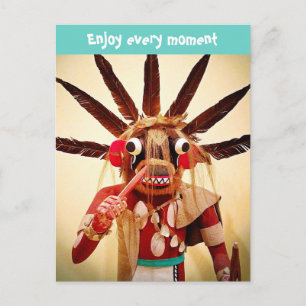 Kachina Doll Ansikte Photo Ejoy varje gång det är Vykort