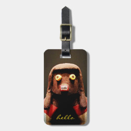 Kachina Doll Ansikte Photo Hej Script Fold Cute Bagagebricka