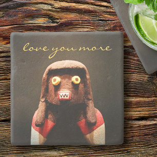 Kachina Doll Ansikte Photo Kärlek Du mer skript Cu Stenunderlägg