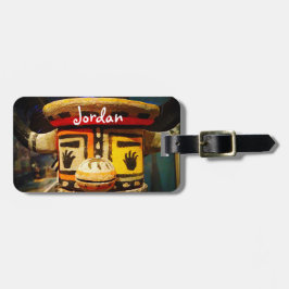 Kachina Doll Wood Ansikte Photo Custom Name Cute F Bagagebricka