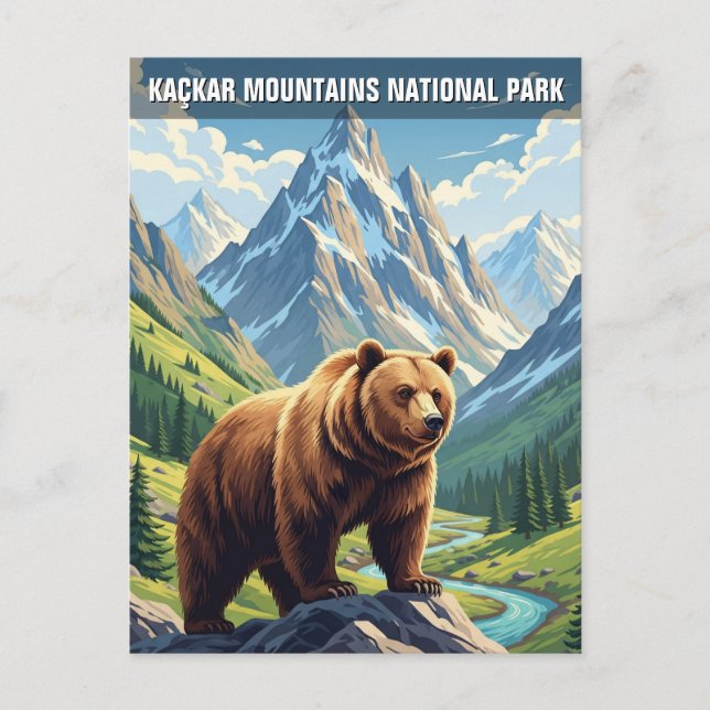 Kaçkar Mountains nationalpark Turkiet Vykort (Framsida)