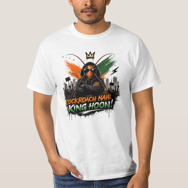 Kackerlacka Nahi, King Hoon! | Rebellkackerlacka T Shirt (Framsida)