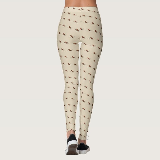 Kackerlackadamasker/LaCucaracha damasker/kryp Leggings (Baksida)