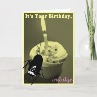 Kackerlackahälsningkort Kort