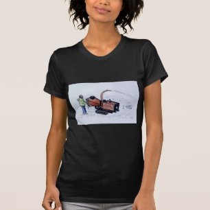 Käckt Timberwolf trä Tee