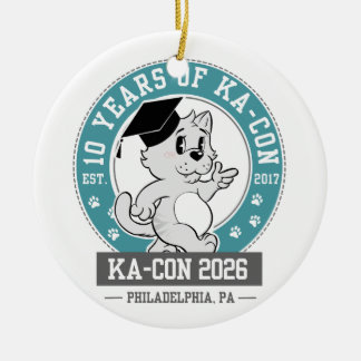 KACON 2026 minnessmycke Julgransprydnad Keramik