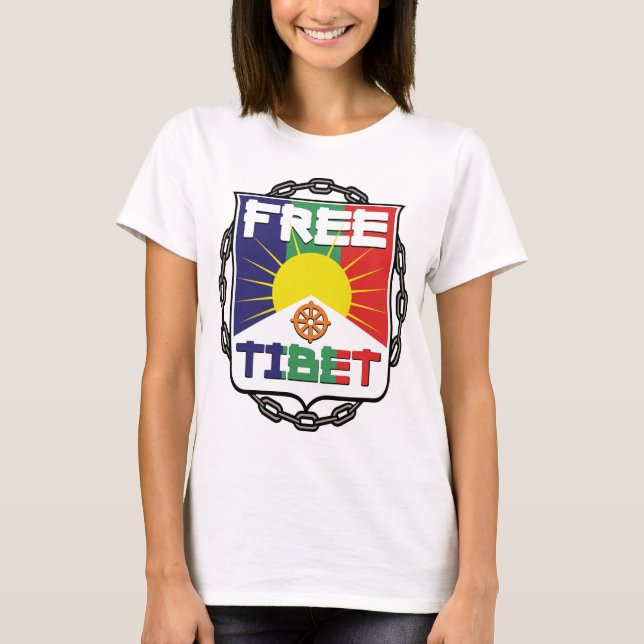 Kad fria Tibet T Shirt (Framsida)
