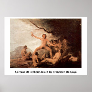 Kadaver av den Brebeuf jesuiten av Francisco De Poster