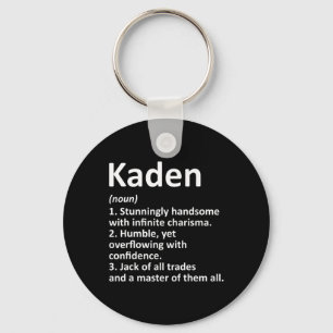 Kaden Definition Personlig Namn Funny Birthday Nyckelring