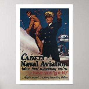 Kadeter för Naval Aviation Poster
