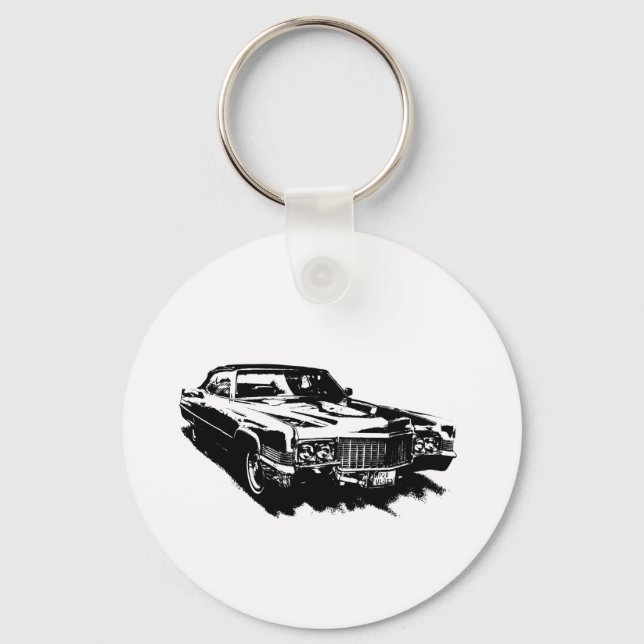 kadillakserien deville eldorado har klassiskt säll nyckelring (Framsida)