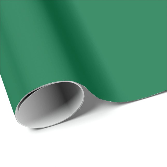 Kadmingrön (enfärgad)  presentpapper (Rullad Hörn)