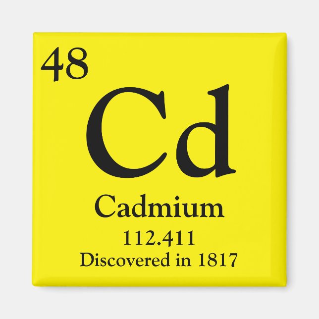 Kadmium Periodic Bord Magnet (Framsidan)