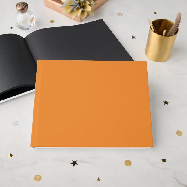 Kadmiumorange (heldragen färg)  gästböcker (Framsida Öppen)