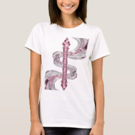 KADUKEUS MED ROSA ÄDELSTENAR OCH FLYTANDE ROSA OCH T SHIRT